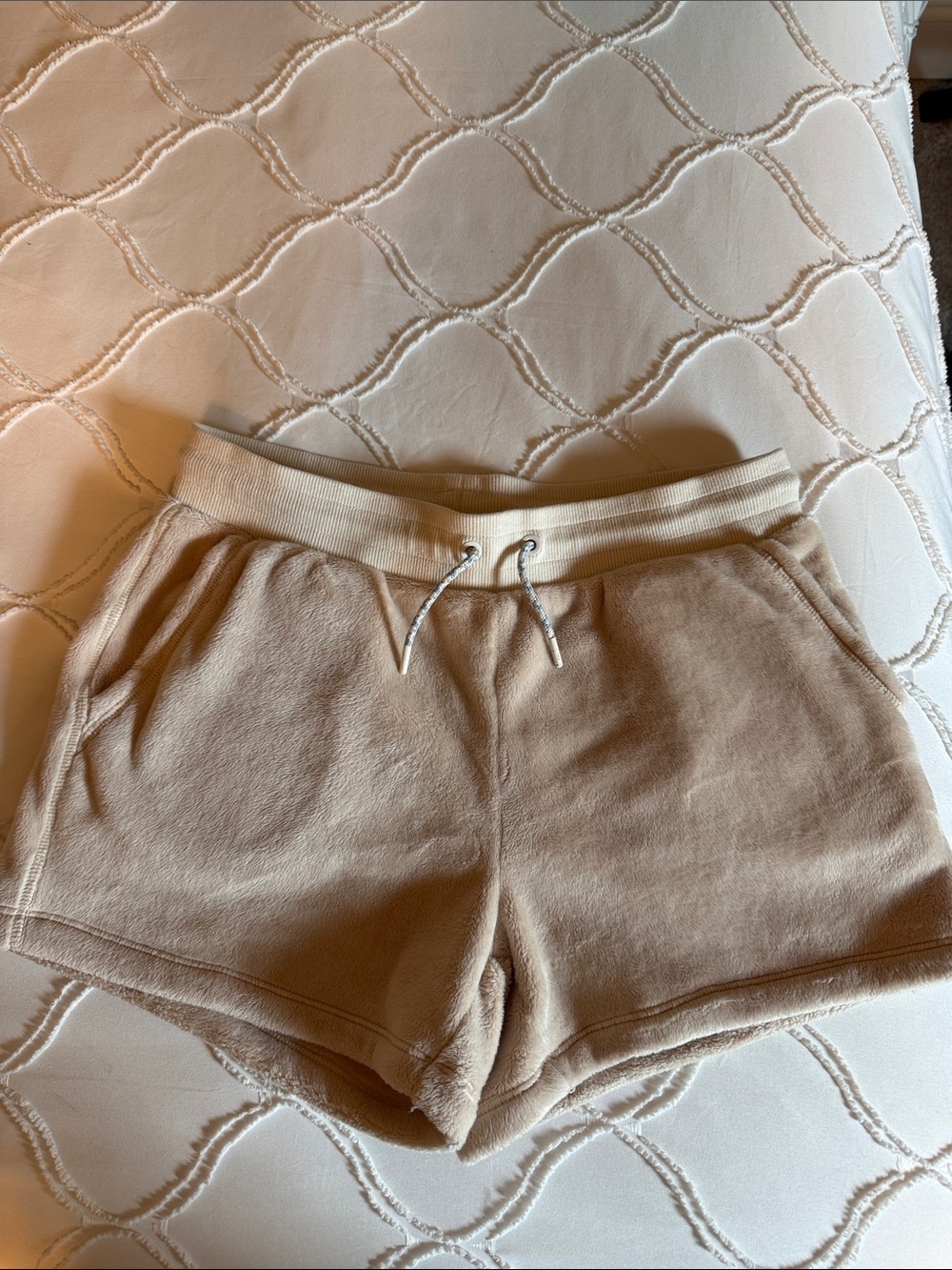 Cozy Cream Athleta Girls Lounge Shorts